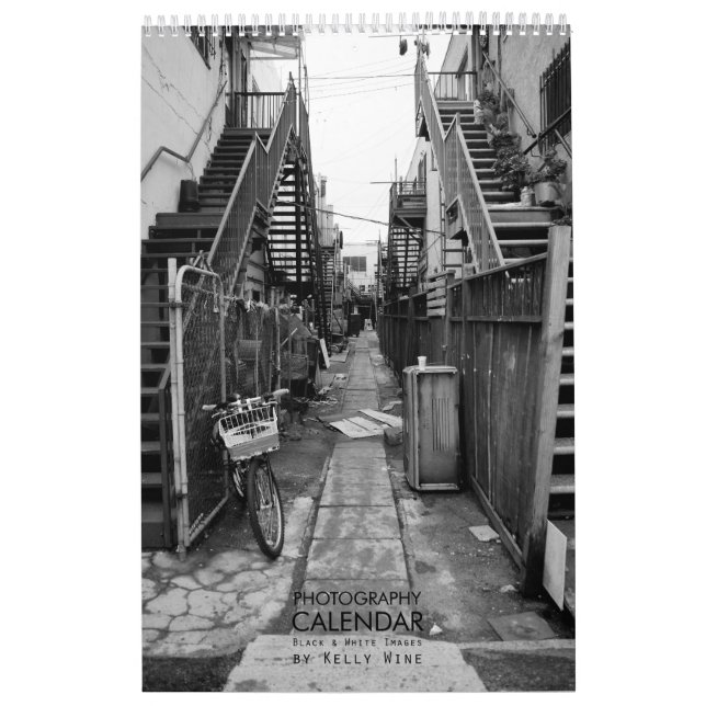 Favulous B&W Photo Calendar - Kelly Wine (Cover)