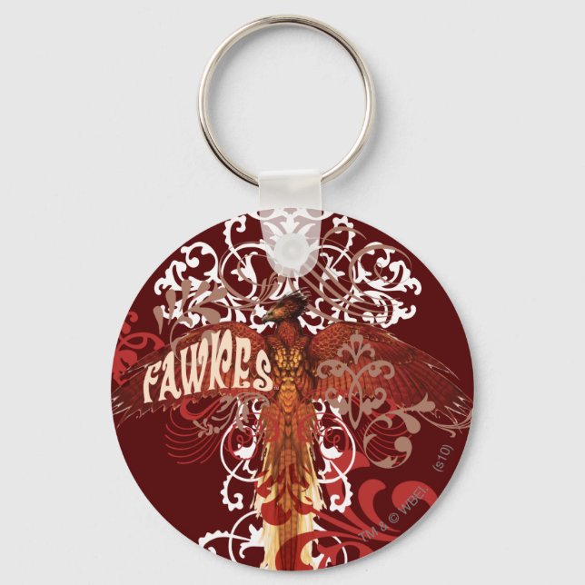 Fawkes Spread Wings Keychain (Front)