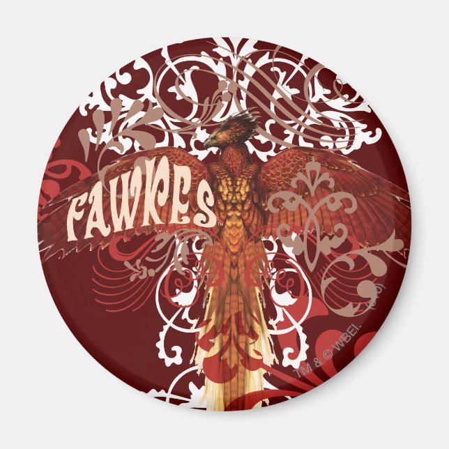 Fawkes Spread Wings Magnet (Front)