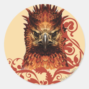 Fawkes Staring Classic Round Sticker