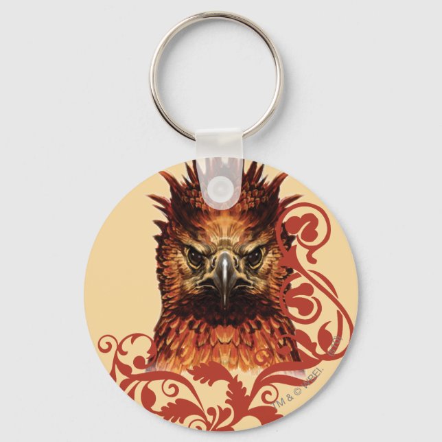 Fawkes Staring Keychain (Front)