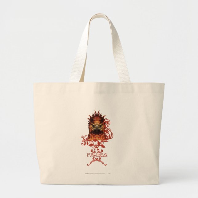 Fawkes Staring Large Tote Bag (Front)