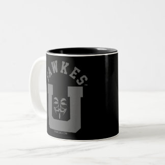 FawkesU Gray Face Two-Tone Mug