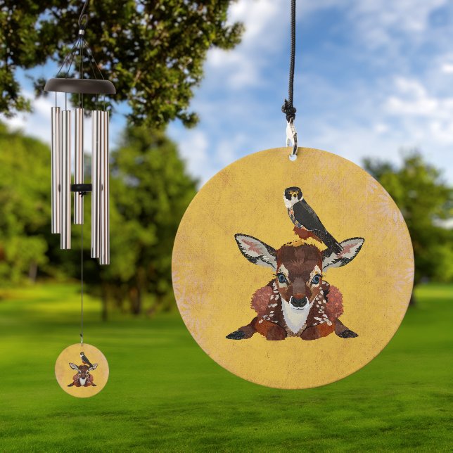 FAWN AND FALCON WIND CHIME  (Outdoor)