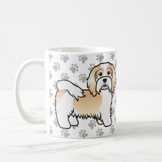 Fawn And White Havanese Cute Cartoon Dog Coffee Mug