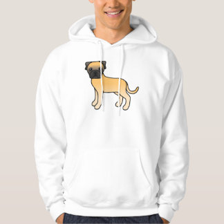 Fawn Bullmastiff Cute Cartoon Dog Hoodie