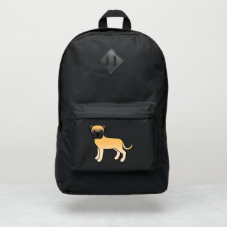 Fawn Bullmastiff Cute Cartoon Dog Illustration Port Authority® Backpack