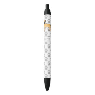 Fawn Bullmastiff Cute Cartoon Dog &amp; Name Pen