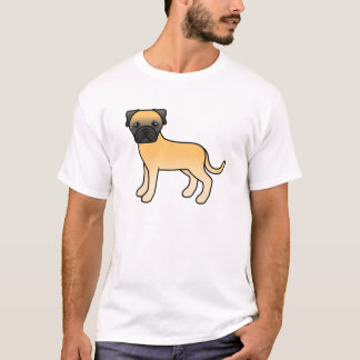 Fawn Bullmastiff Dog Design T-Shirt