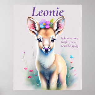 Fawn - Children's Motif Poster