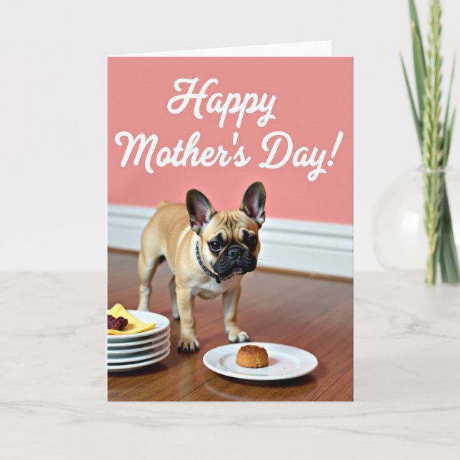 Fawn Dog Happy Mothers Day Card (Front)
