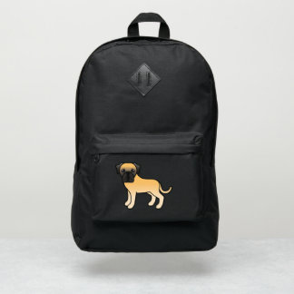 Fawn English Mastiff Cute Cartoon Dog Illustration Port Authority® Backpack