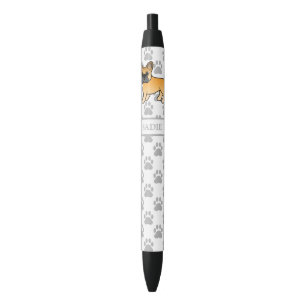Fawn French Bulldog Cute Cartoon Dog & Name Pen