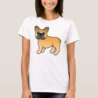 Fawn French Bulldog Cute Cartoon Dog T-Shirt
