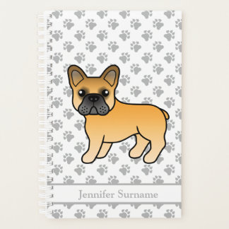 Fawn French Bulldog Cute Cartoon Dog &amp; Text Planner