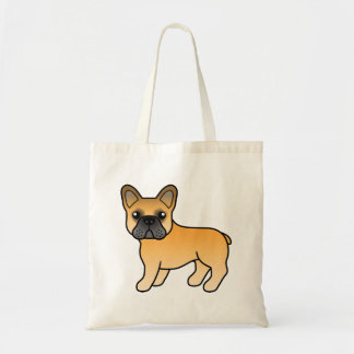 Fawn French Bulldog Cute Cartoon Dog Tote Bag