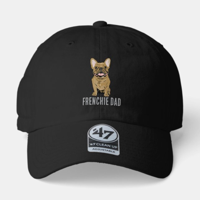 Fawn French Bulldog, Frenchie Dad 47 Brand Hat (Front)