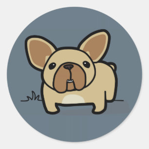 Fawn Frenchie Classic Round Sticker