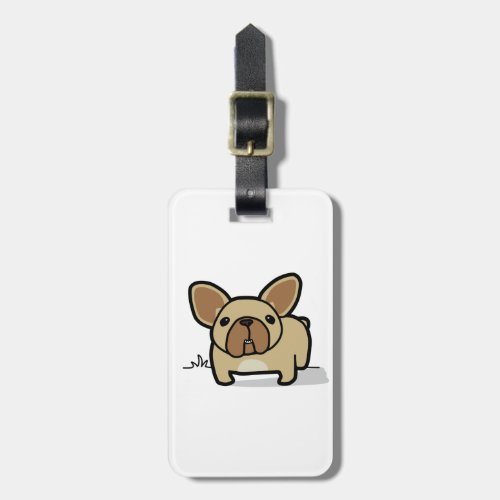 Fawn Frenchie Luggage Tag