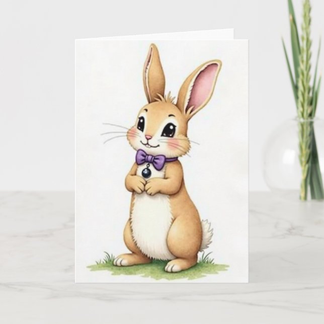 Fawn Fur Creature Bow Card (Front)