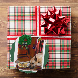 Fawn Great Dane Christmas Ornament Card