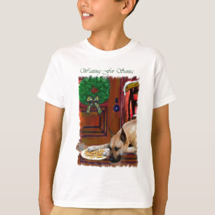 Fawn Great Dane Christmas T-Shirt