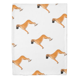 Fawn Great Dane painting Duvet Cover