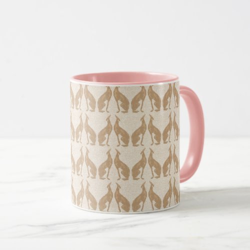 Fawn Greyhound Coffee Mug Art Deco Design Mug