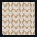 Fawn Greyhound Dog Bandana<br><div class="desc">An art deco inspired design on a bandana for a majestic fawn greyhound. A perfect gift for a greyhound lover.</div>
