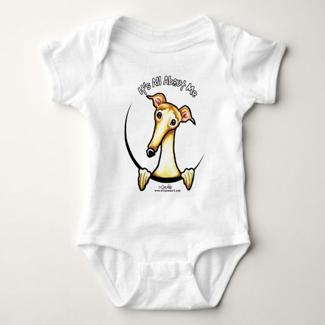 Fawn Greyhound IAAM Baby Bodysuit (Front)