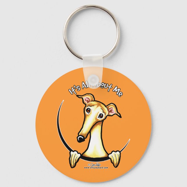 Fawn Greyhound IAAM Keychain (Front)