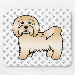 Fawn Havanese Cute Cartoon Dog Illustration Mouse Pad
