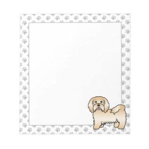 Fawn Havanese Cute Cartoon Dog Illustration Notepad