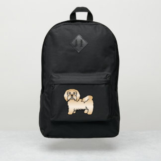Fawn Havanese Cute Cartoon Dog Illustration Port Authority® Backpack