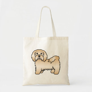 Fawn Havanese Cute Cartoon Dog Illustration Tote Bag