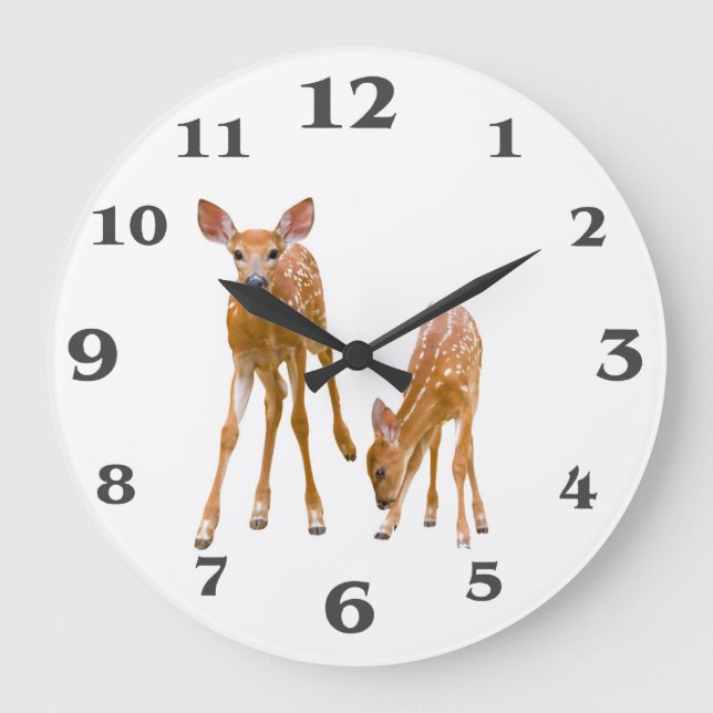 Fawn image for Round-Large-Wall-Clock Large Clock (Front)