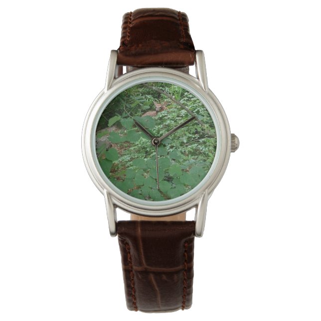 FAWN in Green Heart Leaves --- Watch (Front)