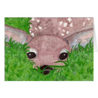 Fawn in the grass cards