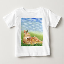 Fawn in the Grass Illustration