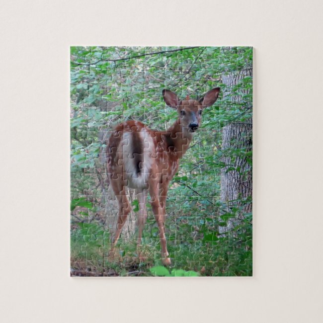 Fawn in the Woods Design Jigsaw Puzzle