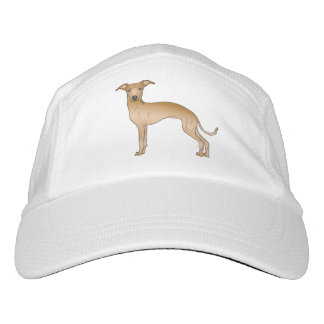 Fawn Italian Greyhound Cartoon Dog Illustration Hat