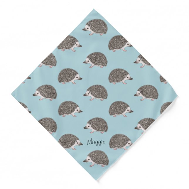 Fawn Italian Greyhound Cute Cartoon Dog With Name  Bandana (Front)