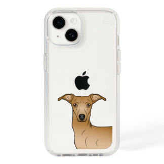 Fawn Italian Greyhound Cute Dog Head Illustration Speck iPhone 14 Case