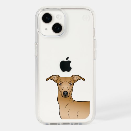 Fawn Italian Greyhound Cute Dog Head Illustration Speck iPhone 14 Case