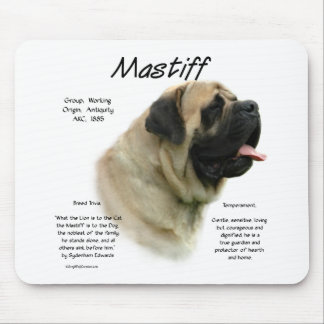 Fawn Mastiff History Mouse Pad