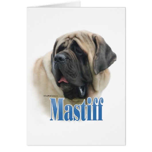 Fawn Mastiff Name Cards (Front)