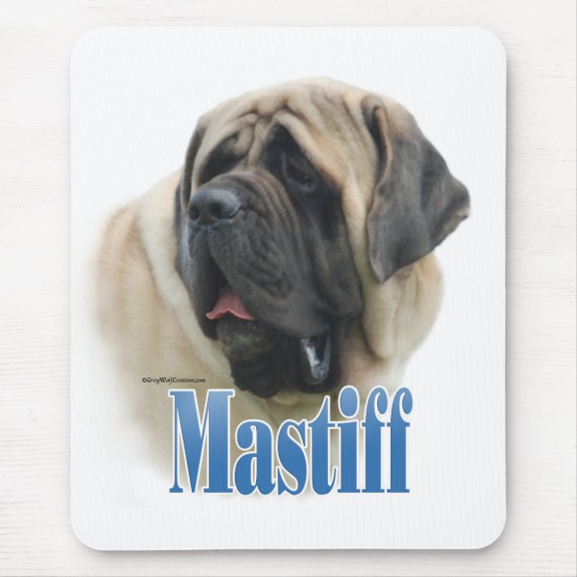 Fawn Mastiff Name Mouse Pad (Front)