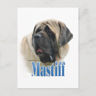 Fawn Mastiff Name Postcard