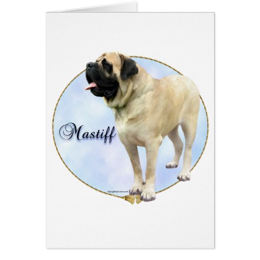 Fawn Mastiff Portrait Cards (Front)