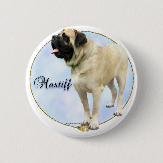 Fawn Mastiff Portrait Pinback Button